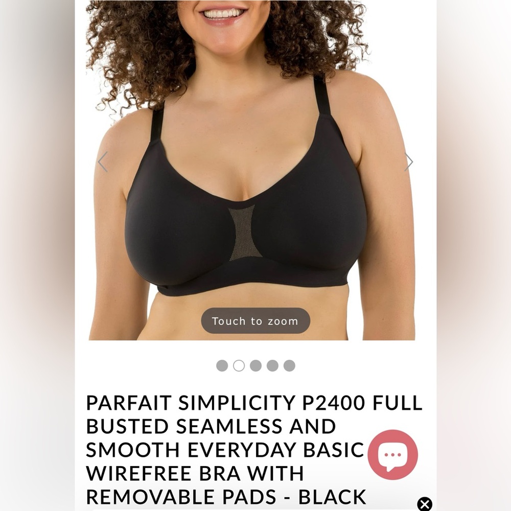 Parfait Simplicity Black Wirefree Bra